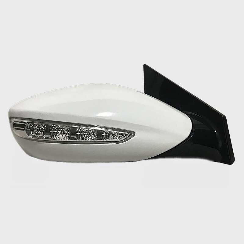 適用于現代索納塔八代倒車鏡總成11至15年款索八后視鏡S8反光鏡 五線(麻座)-副駕駛右 無漆