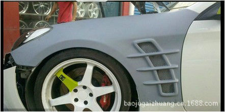 現(xiàn)代勞恩斯酷派 A款鯊魚(yú)鰭改裝風(fēng)口葉子板 定制改裝，彰顯個(gè)性風(fēng)采